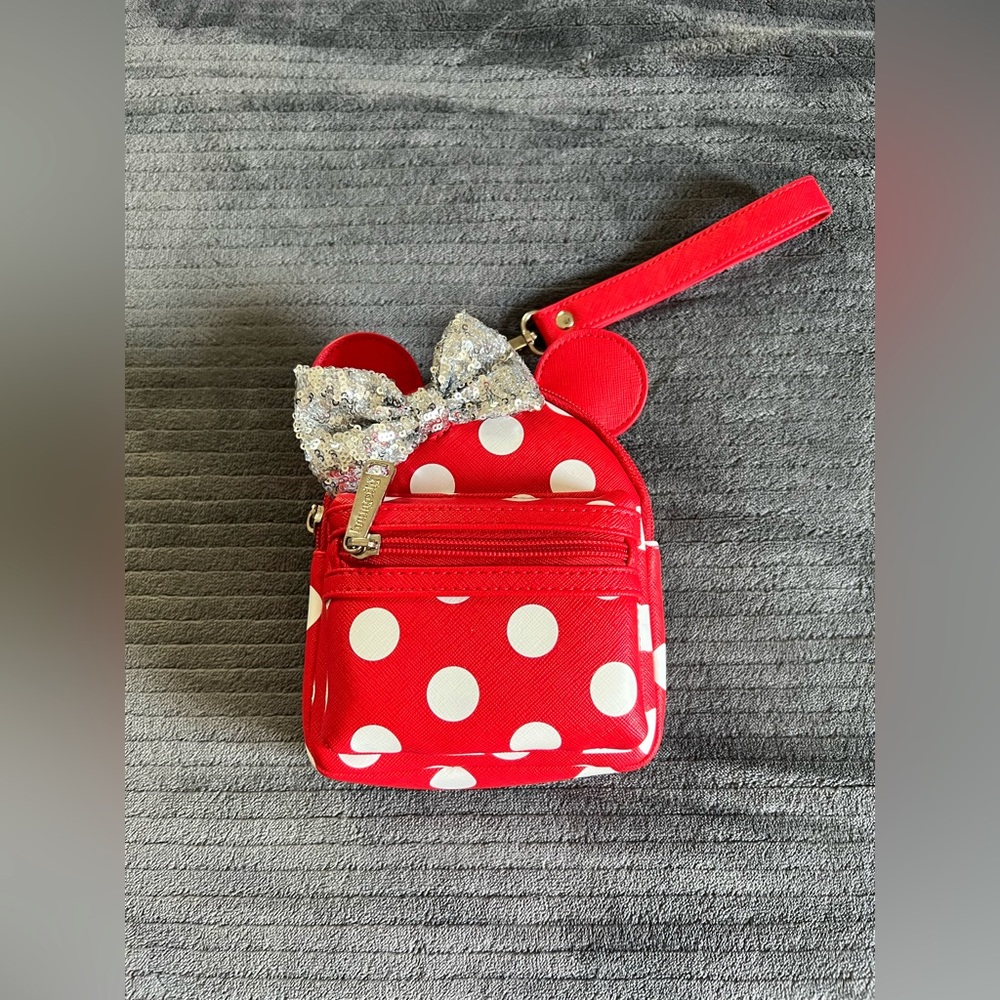 Classic Minnie Mouse Loungefly - Red and Polka Dot Mini Bag and Wallet